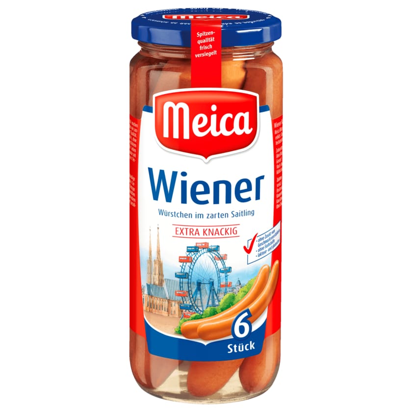 Meica Wiener extra knackig 250g, 6 Stück